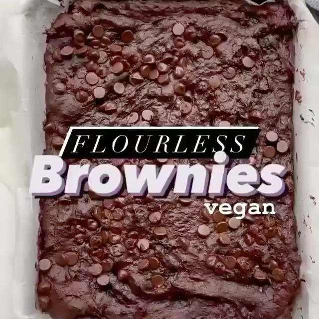 Healthy Flourless Vegan Brownies