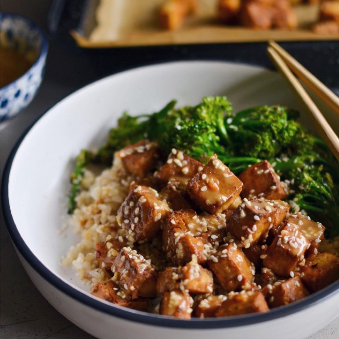 Crispy Sesame and Garlic Tofu