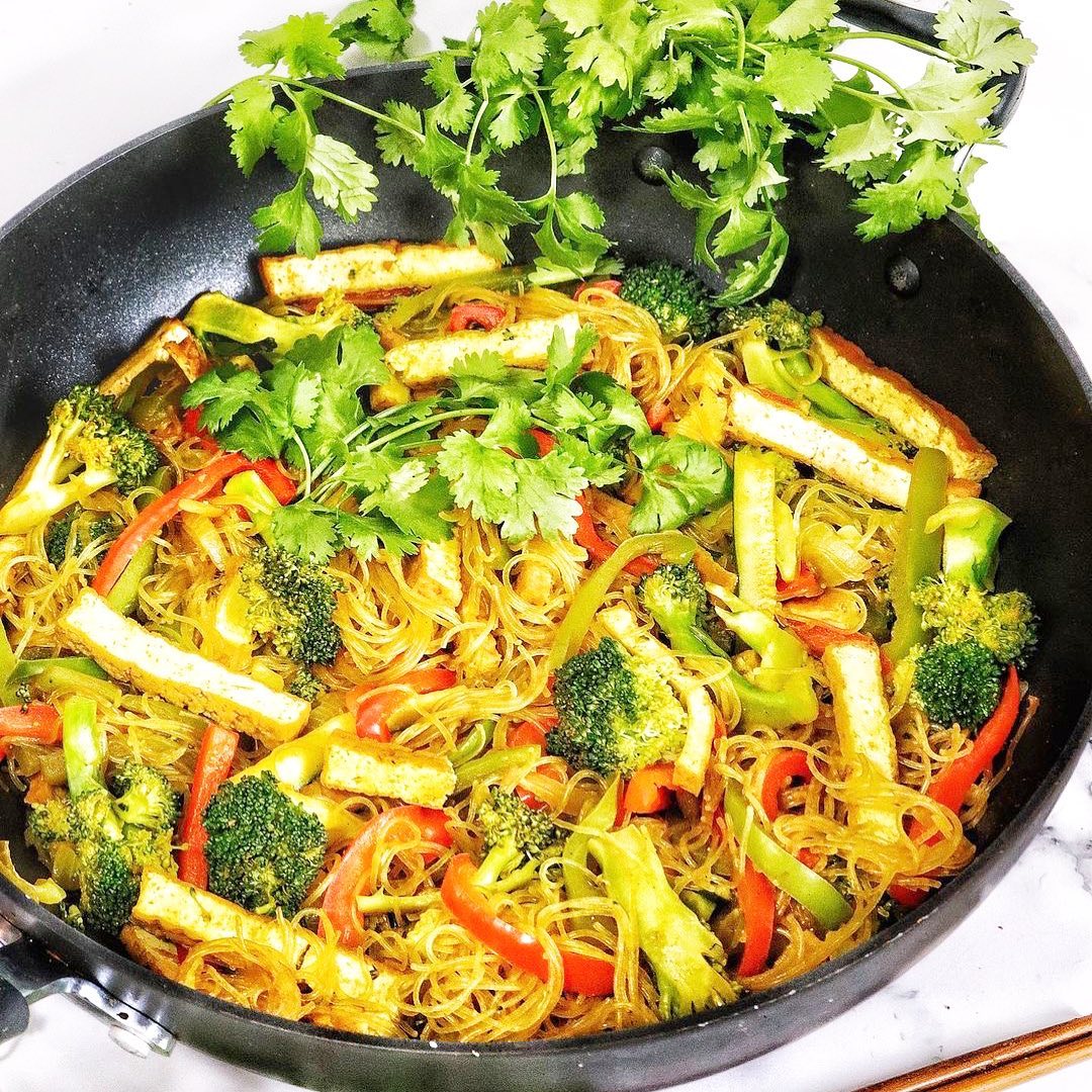 Easy Vegan Singapore Noodles