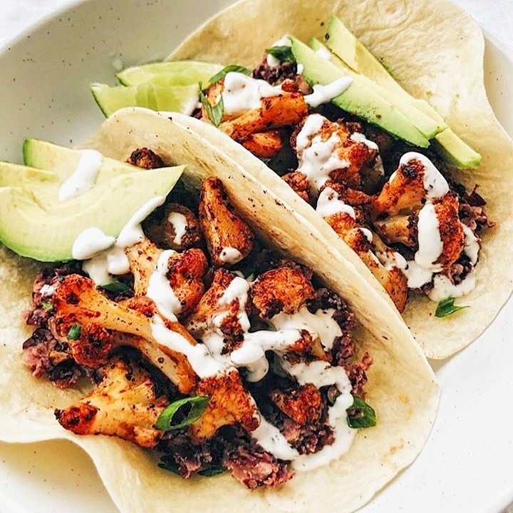 Roasted Cauliflower Tacos with Aioli