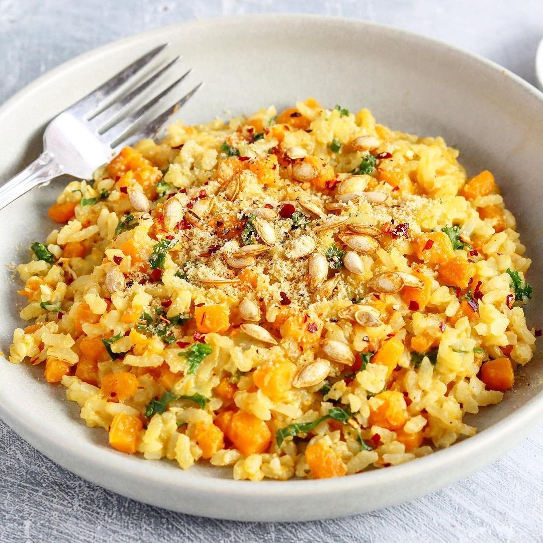 Butternut Squash and Kale Risotto