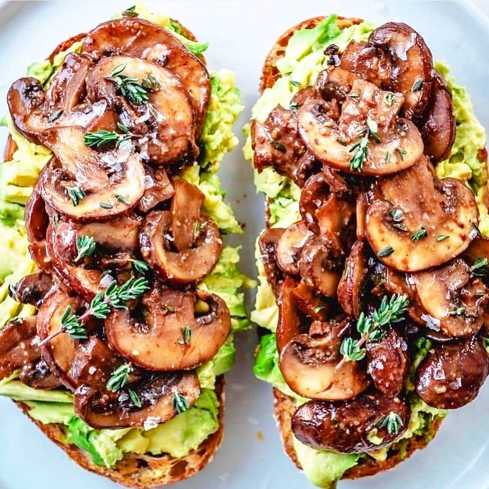Balsamic Mushroom Avocado Toast