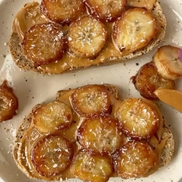 Caramelized Banana Toast Breakfast