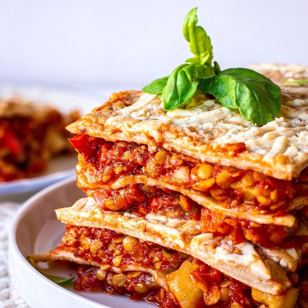 Vegan Red Lentil Lasagna