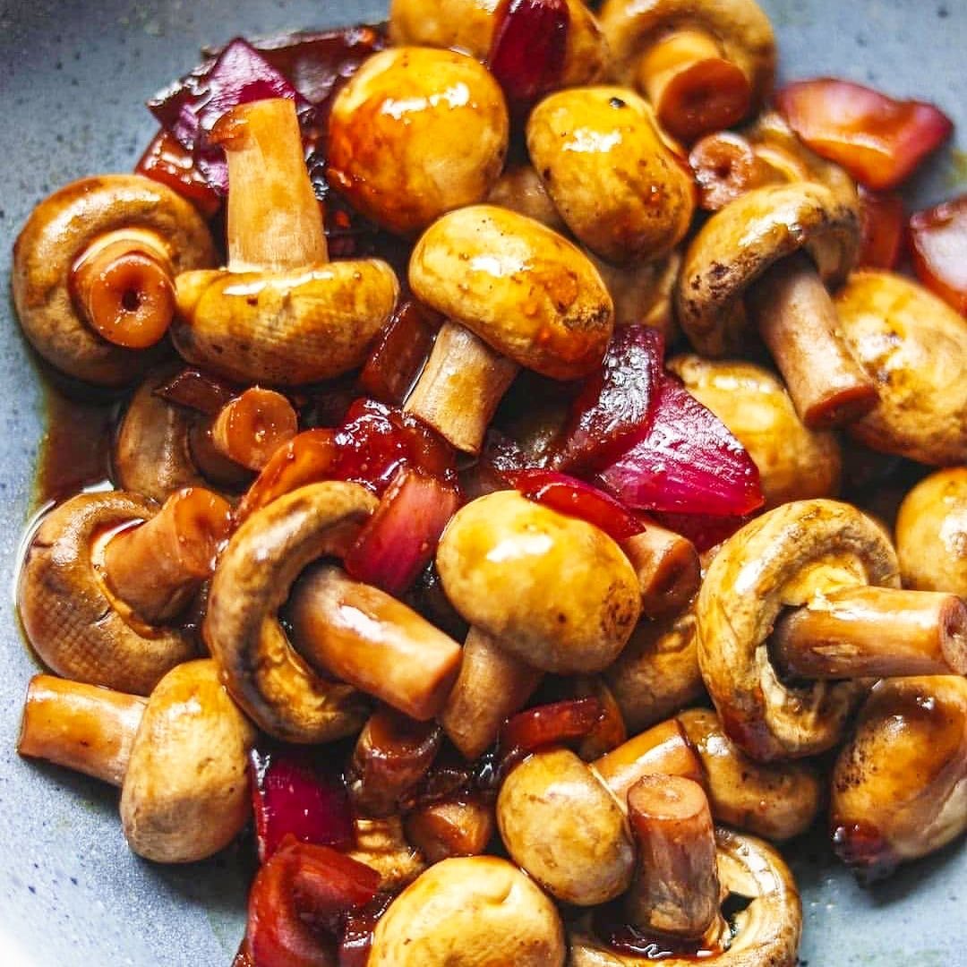 Easy Miso Glazed Mushrooms