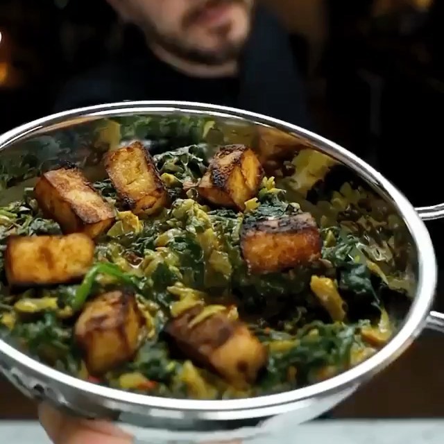 Healthy Tofu Saag Paneer