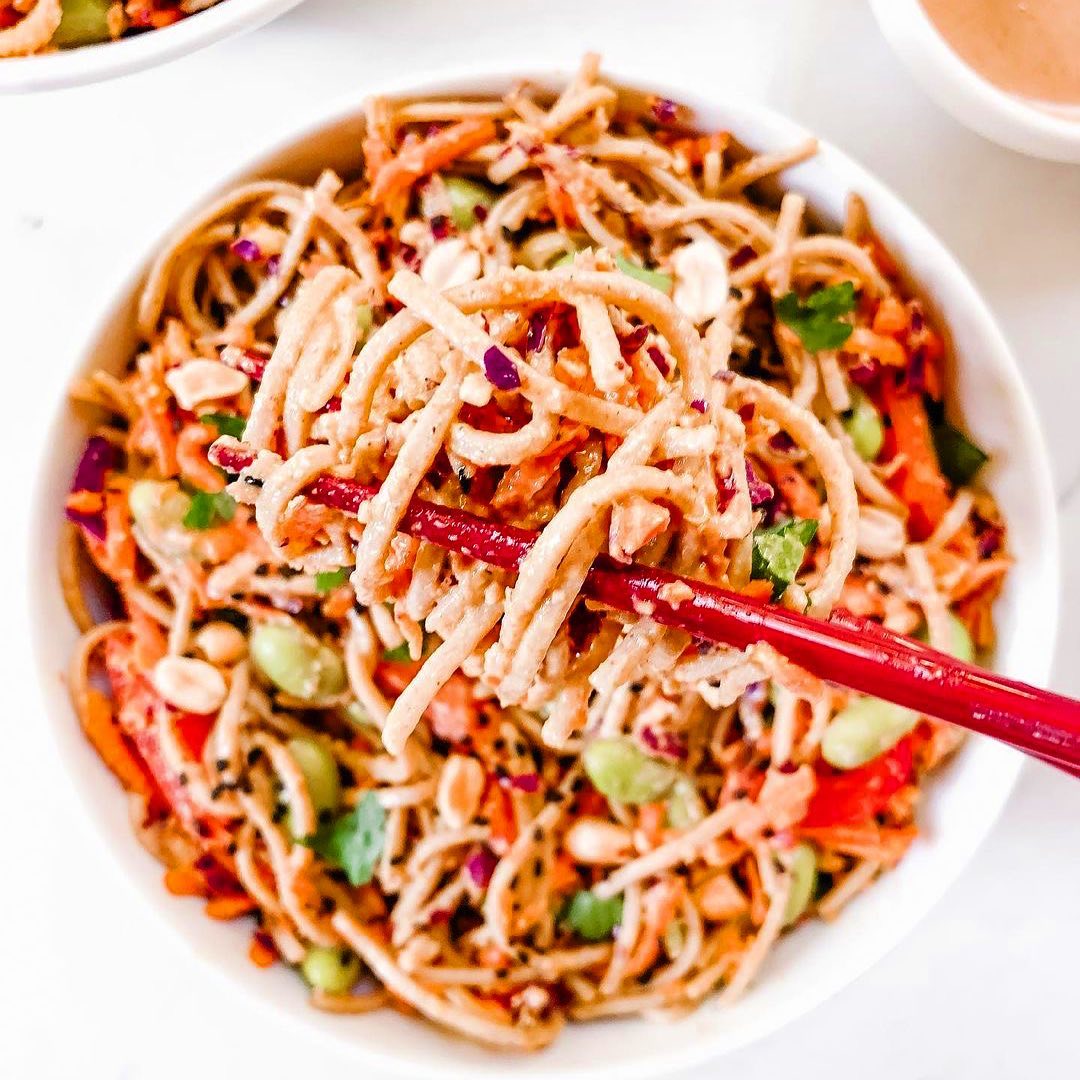 Soba Noodle Salad with Peanut Sauce