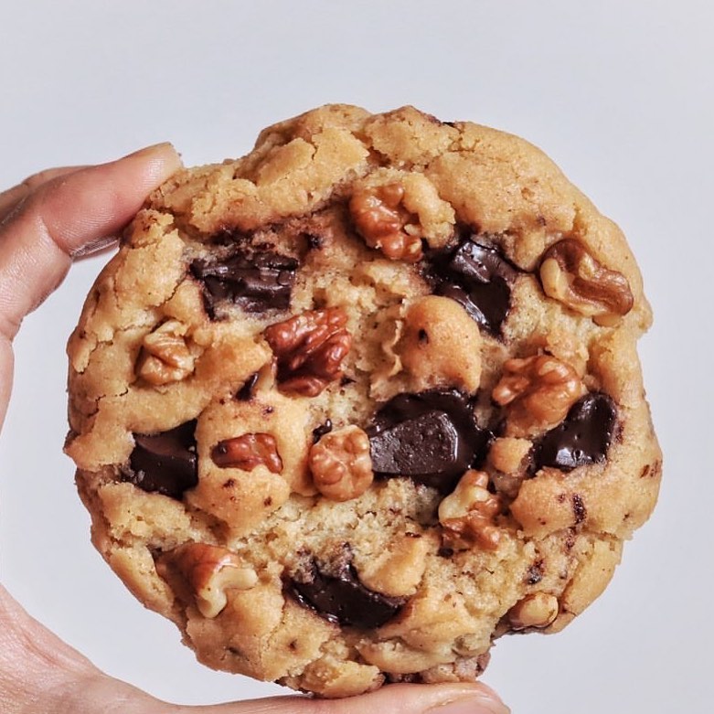 Vegan Chocolate Chip Walnut Levain Cookie