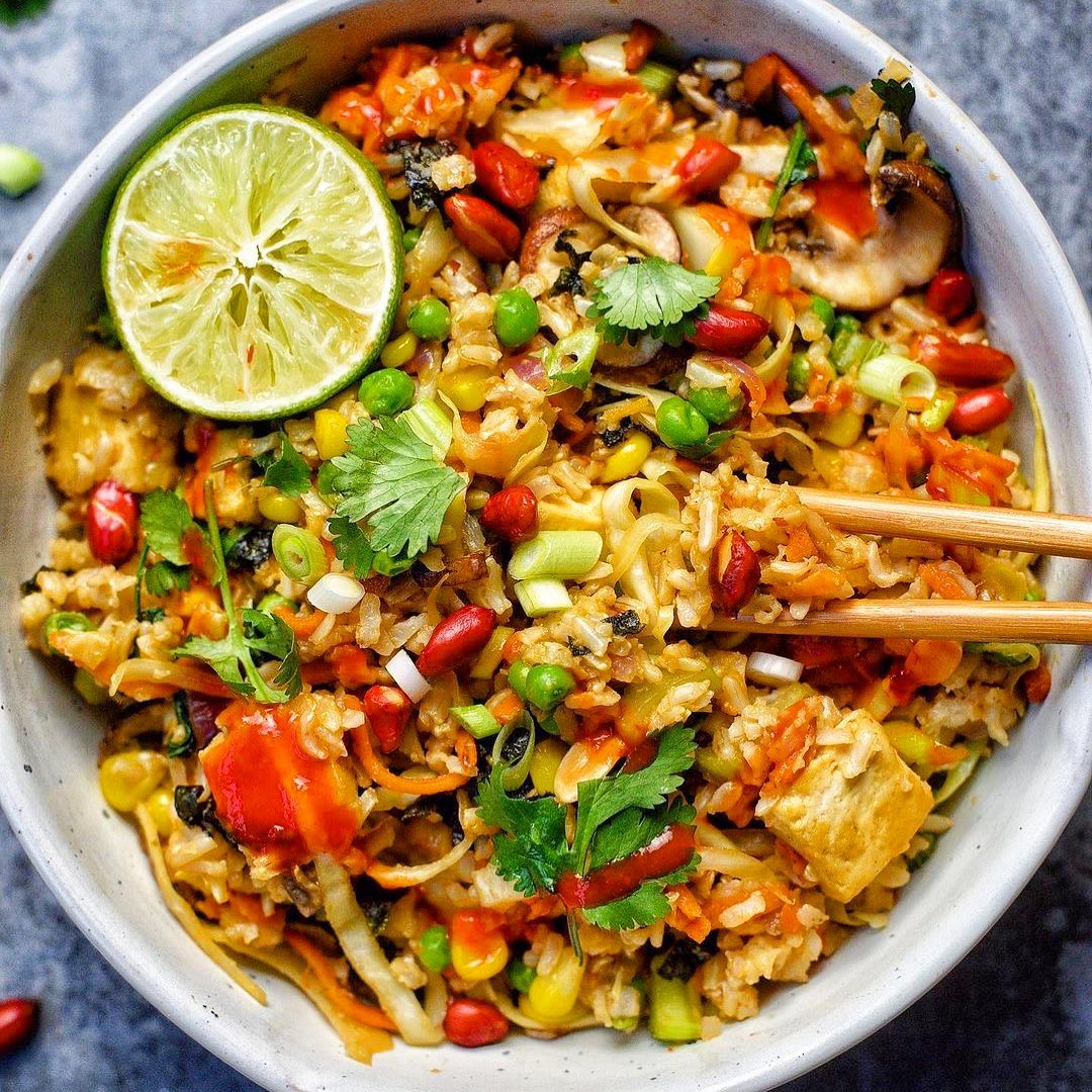 Vegan Fried Rice with Tofu