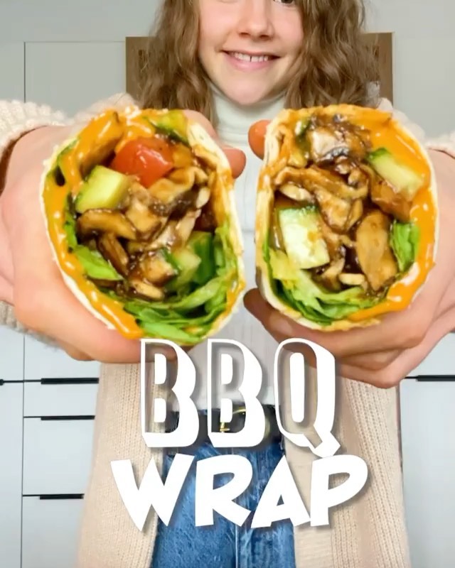Vegan Bbq Mushroom Wraps