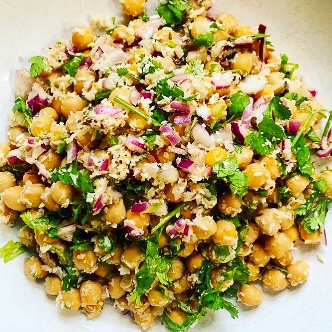 Chickpea Salad with Lime and Cumin