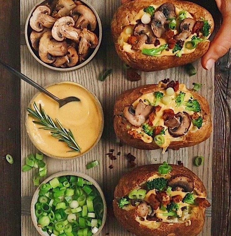 Vegan Loaded Baked Potatoes