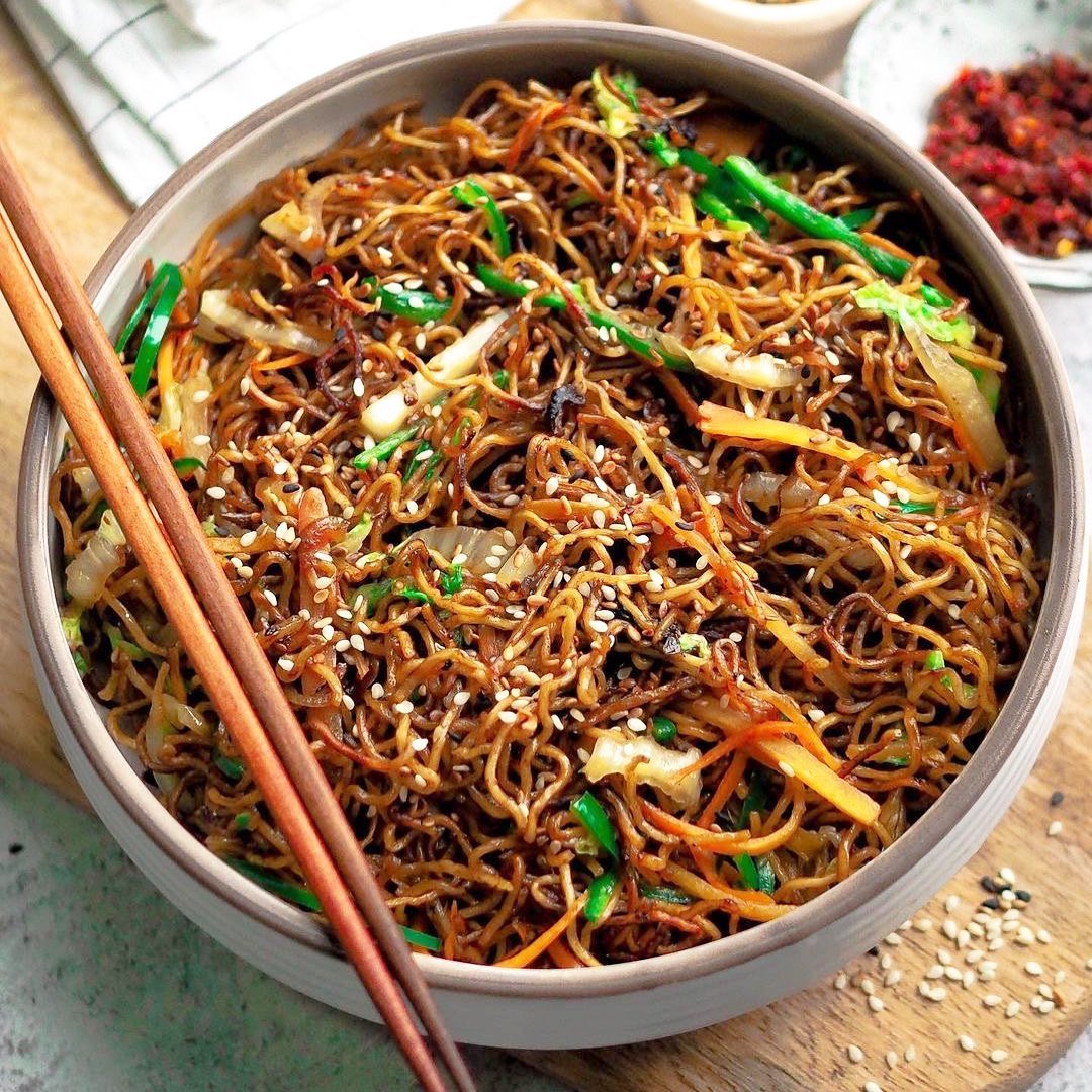 Pan Fried Wonton Noodles