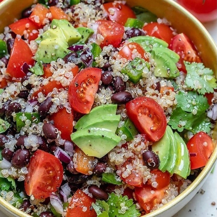 Black Bean Quinoa Chopped Salad