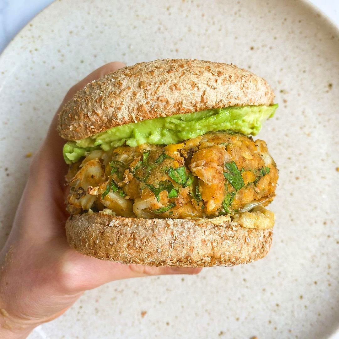 Vegan Cauliflower Falafel Burger