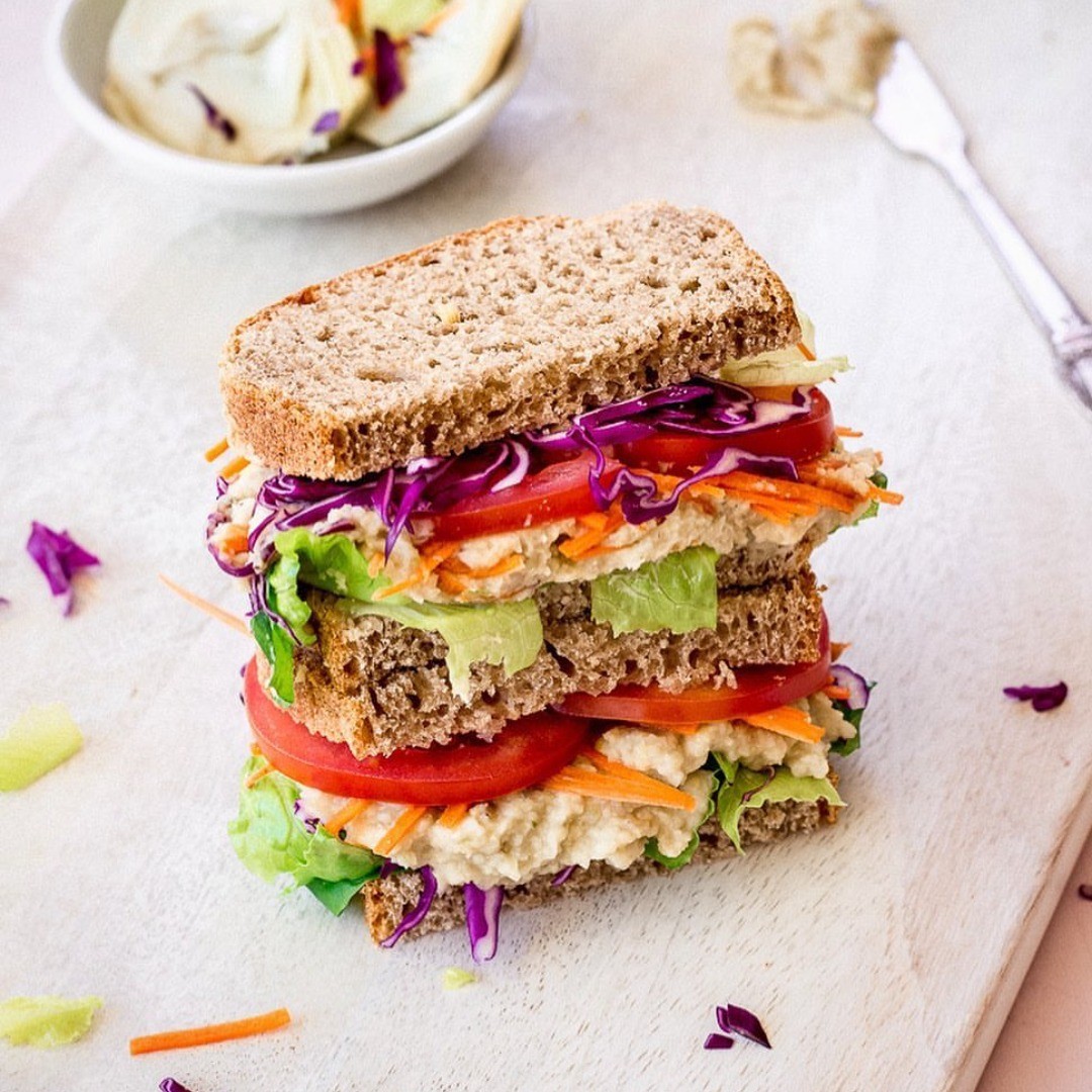 White Bean and Artichoke Sandwich