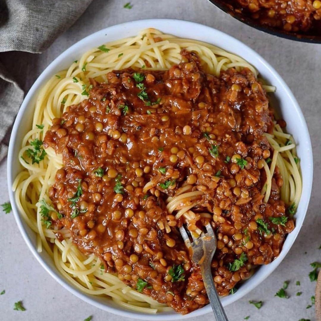 Vegan Lentil Bolognese Sauce