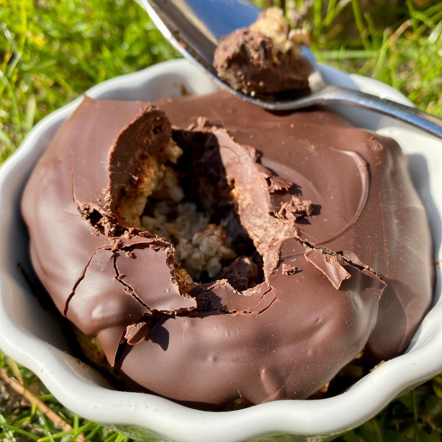 Thickkk Chocolate Shell Baked Oats