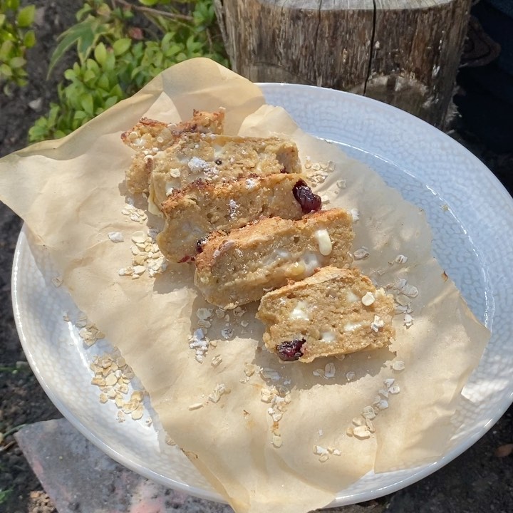 White Chocolate & Cranberry Oat Slices