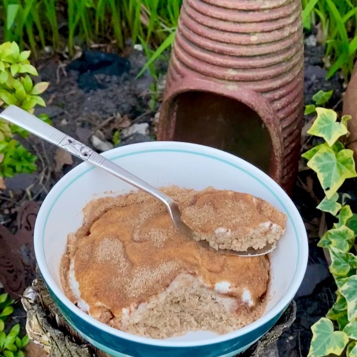 Quick Cinnamon Sugar Baked Oats
