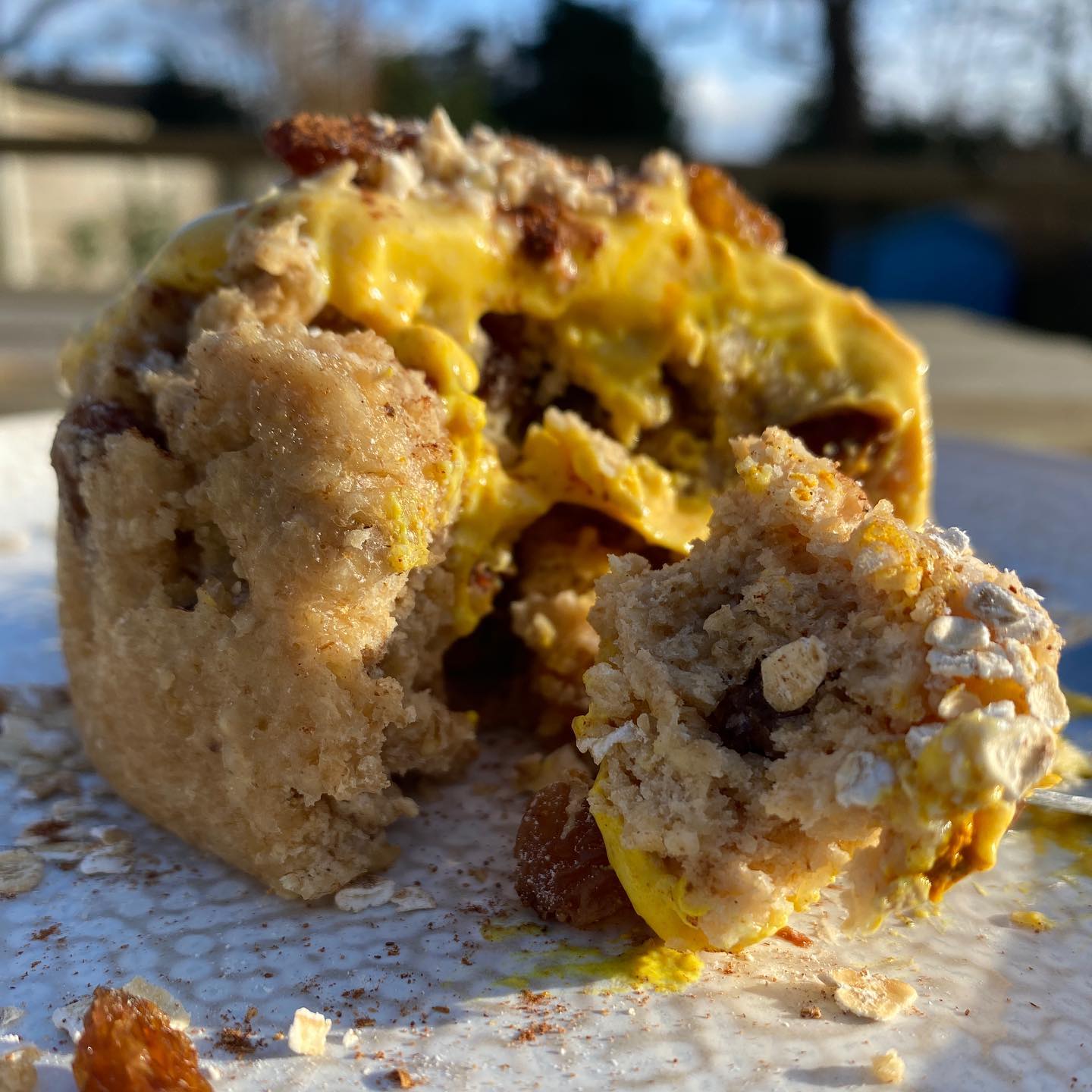 Spotted Dick Baked Oats in a Cup