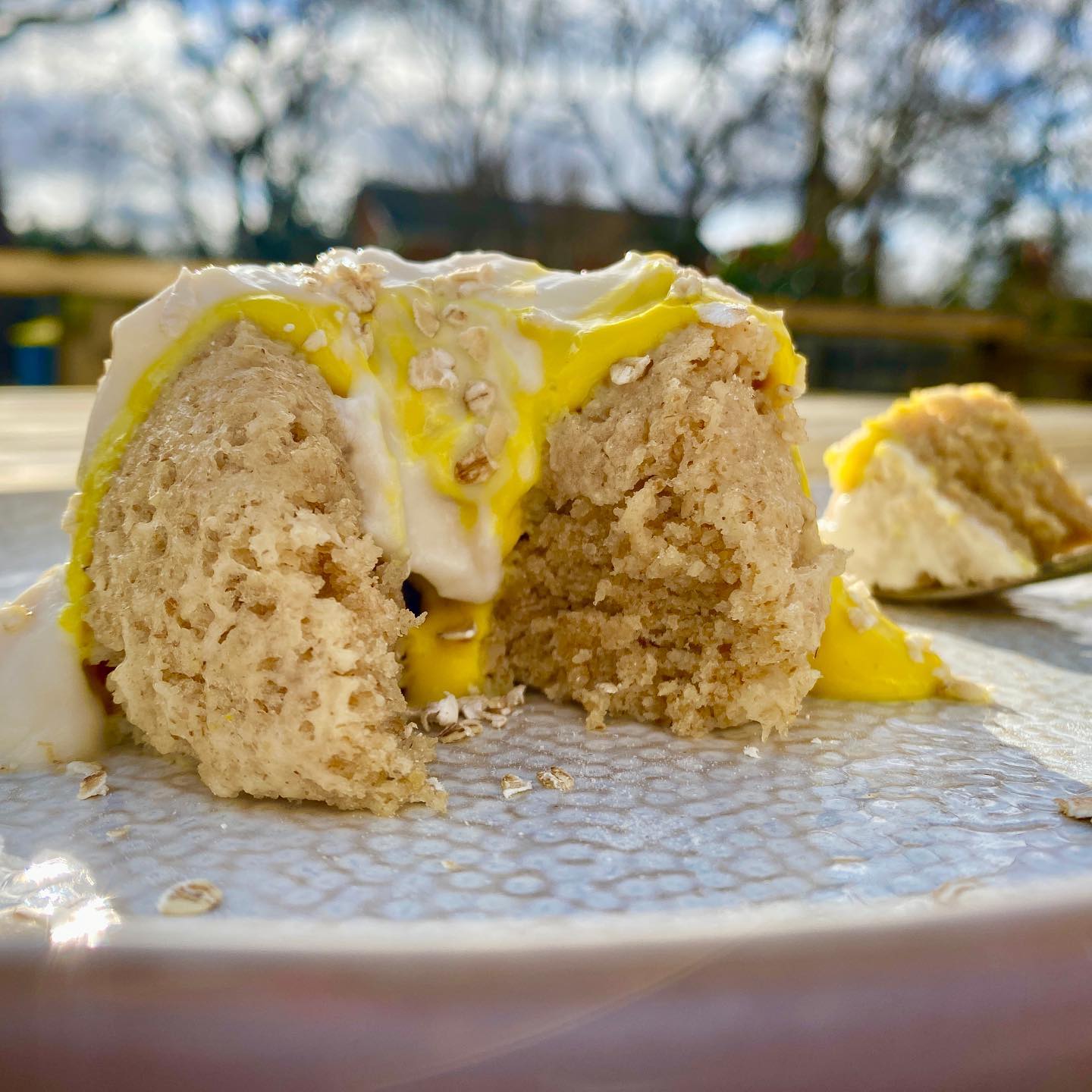 Lemon Baked Oats Mugcake