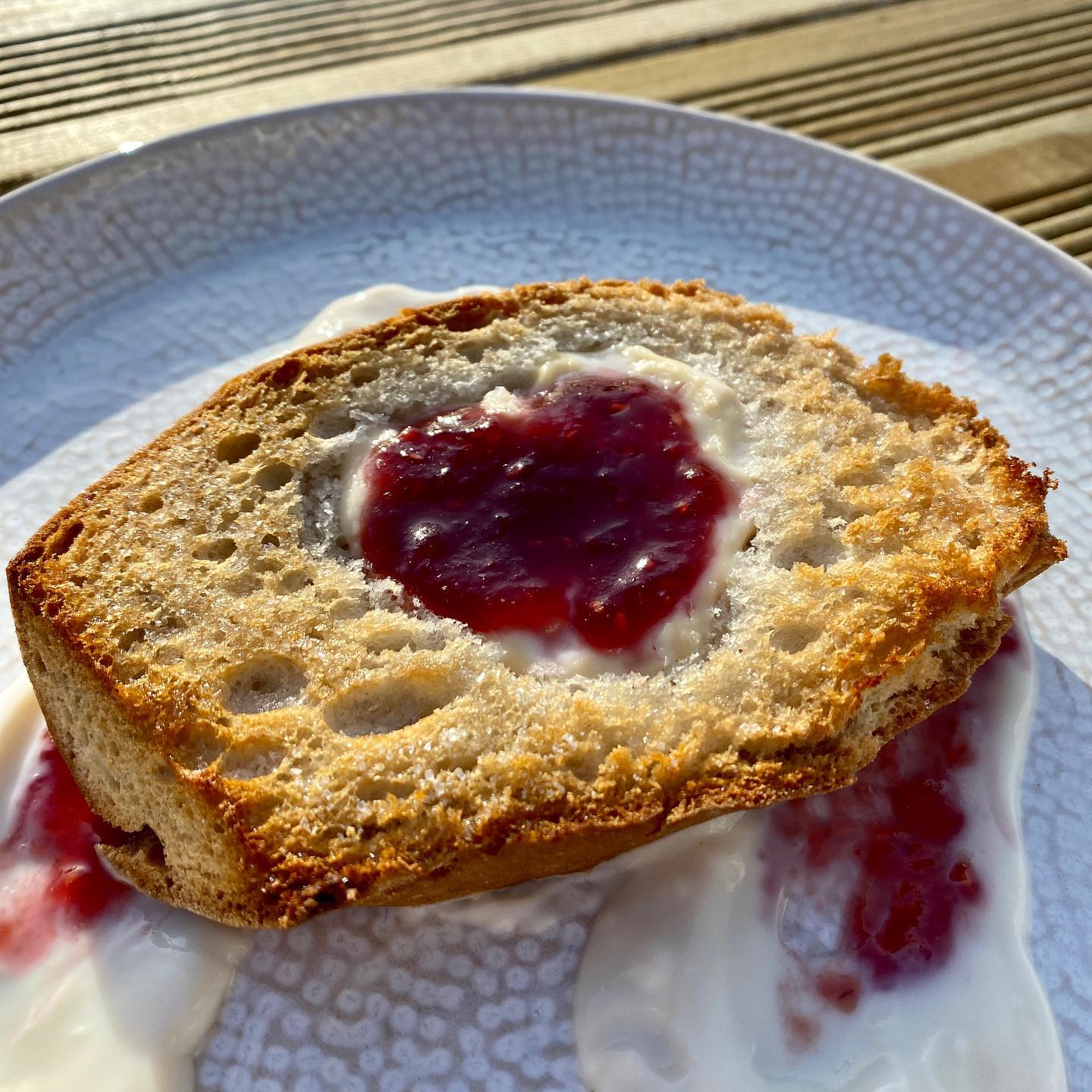 Yoghurt Toast with Heart-Shaped Delight