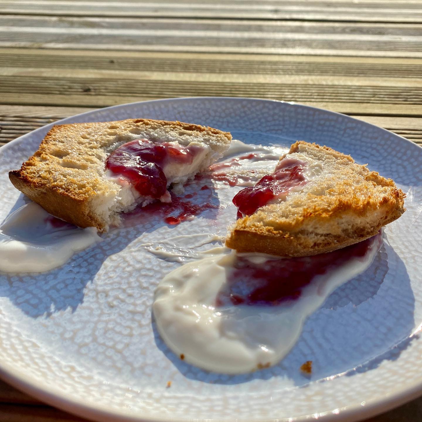Yoghurt Toast with Heart-Shaped Delight