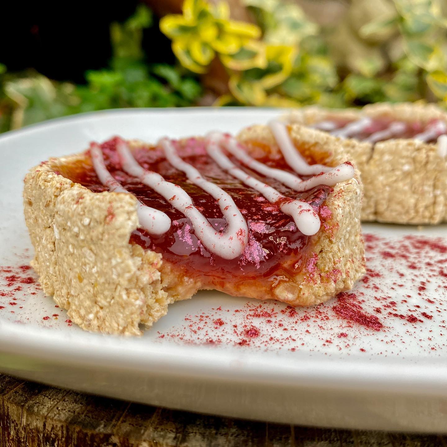 Healthy Jam Tarts with Oat Crust