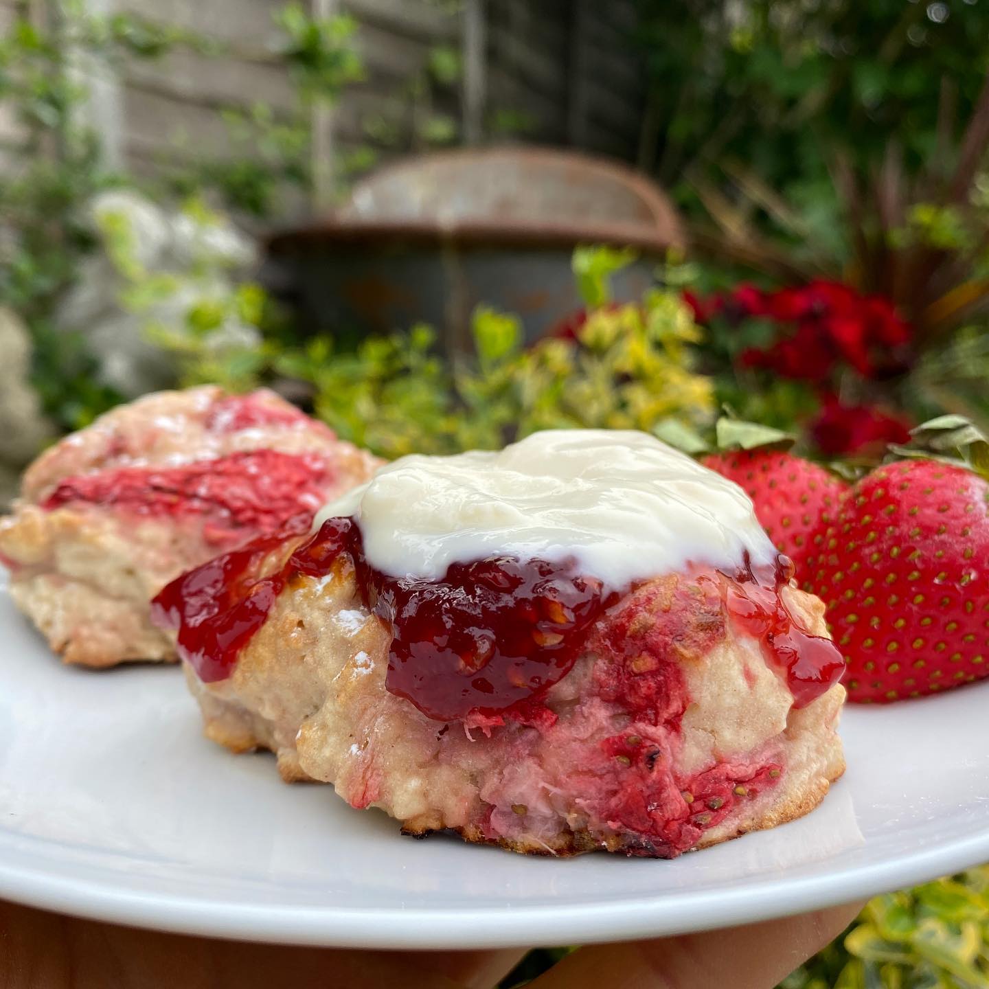 Quick Healthy Strawberry Scones