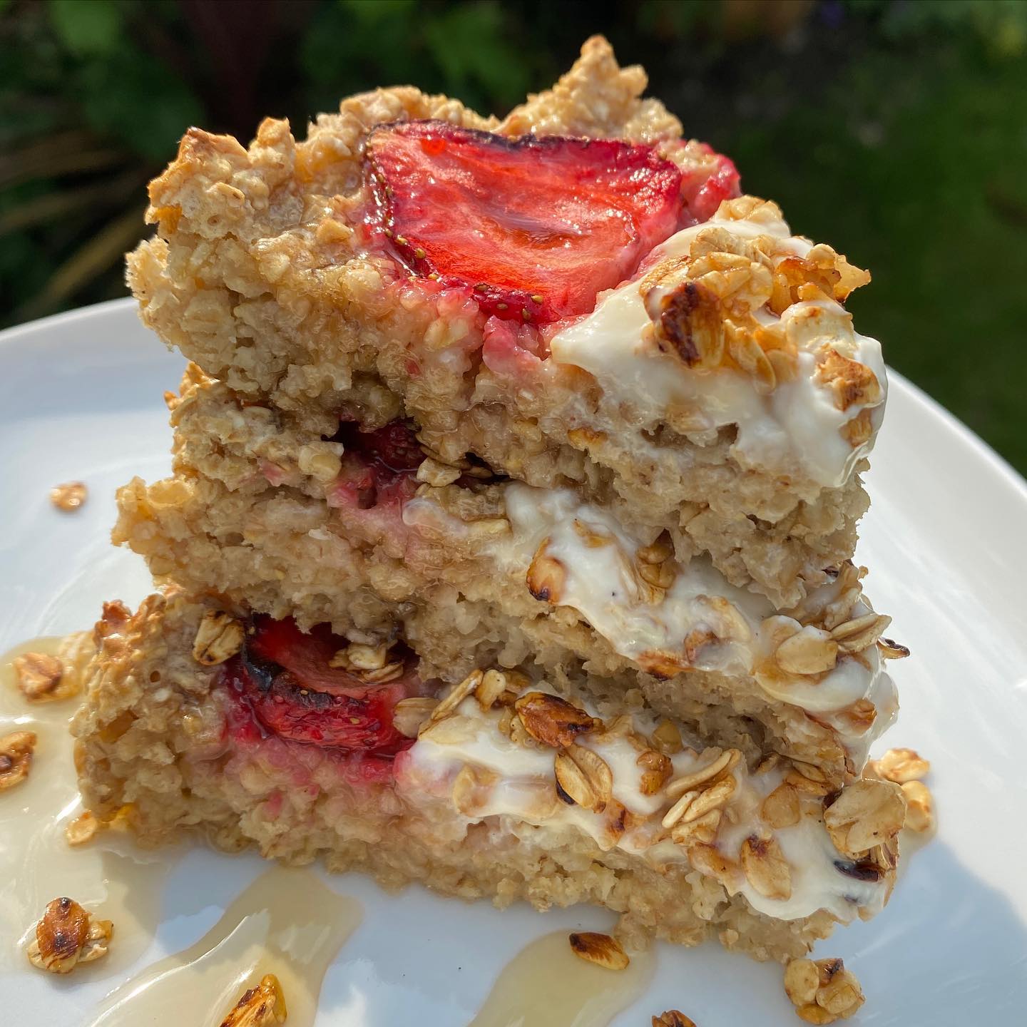 Strawberry Shortcake Baked Oats