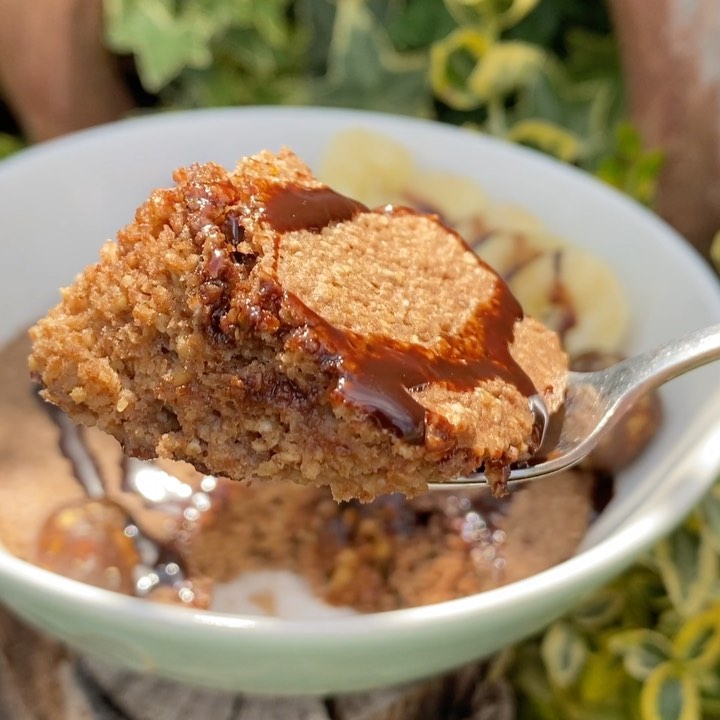 Quick Chocolate Banana Bread in a Bowl