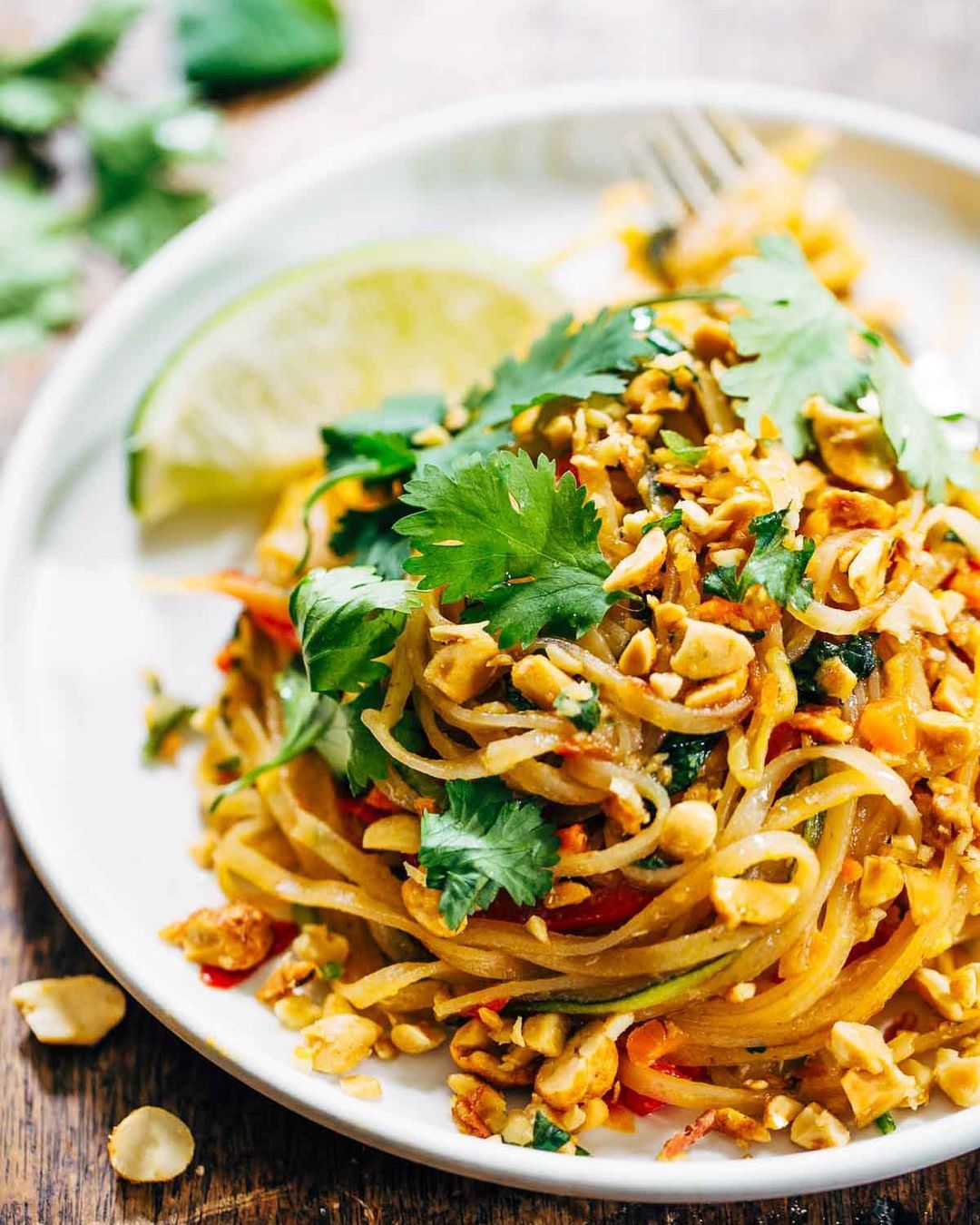 Creamy Vegan Peanut Pad Thai