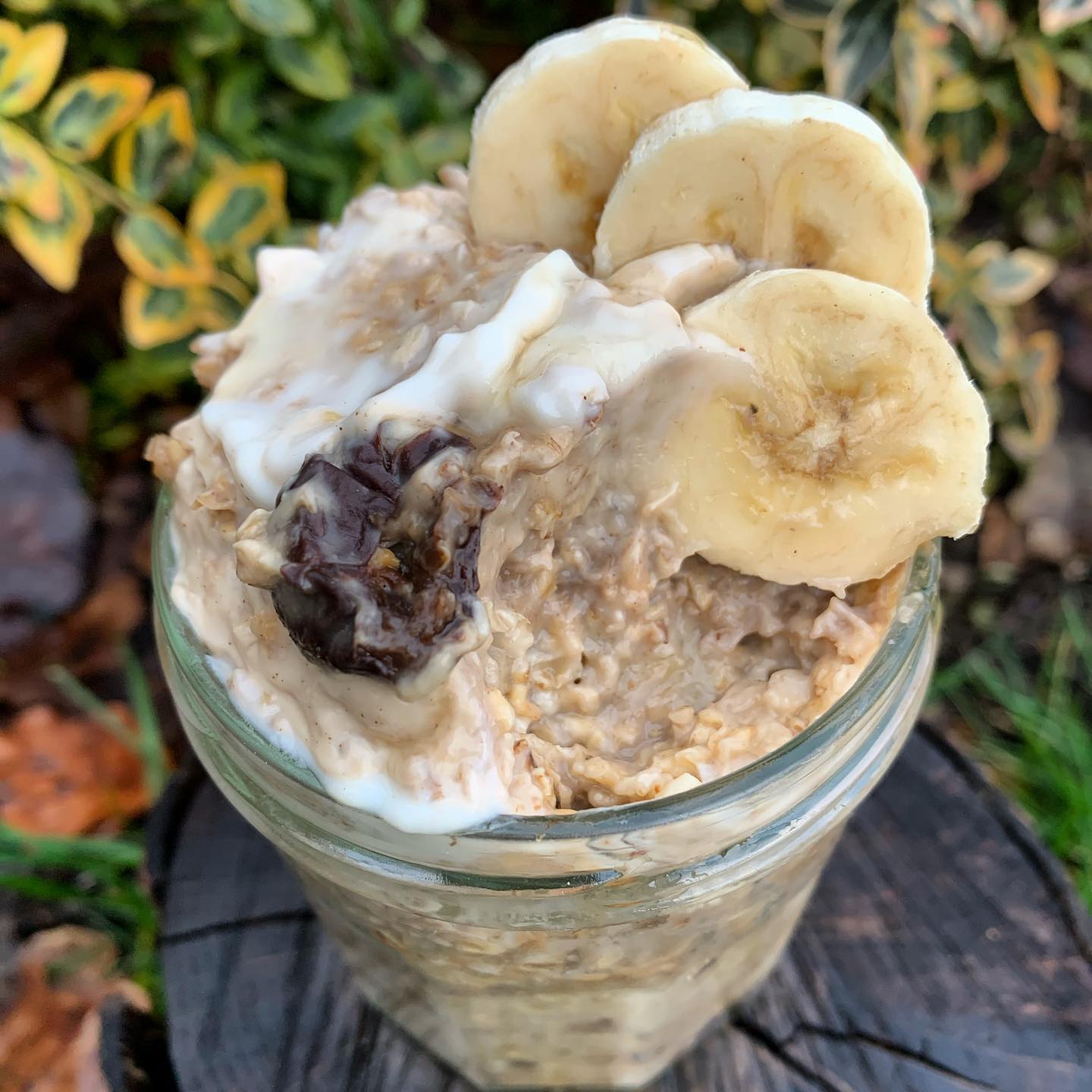 Healthy Banoffee Overnight Oats