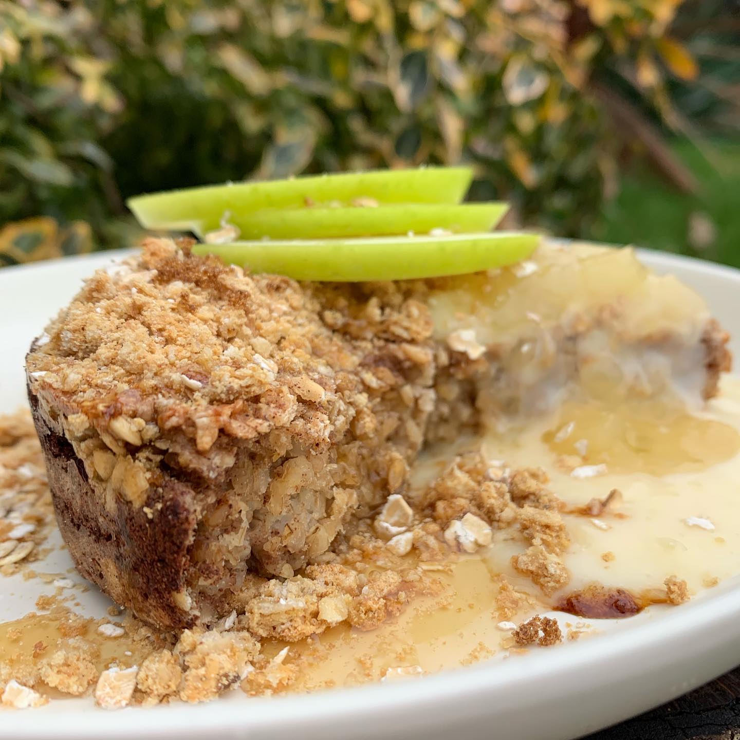Apple Crisp Baked Oats