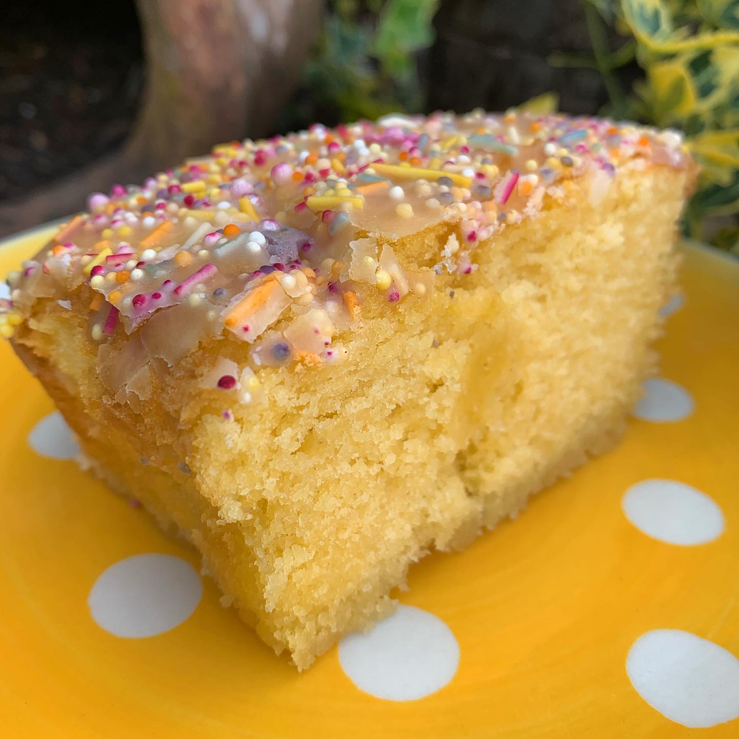 Easy Vanilla Birthday Traybake