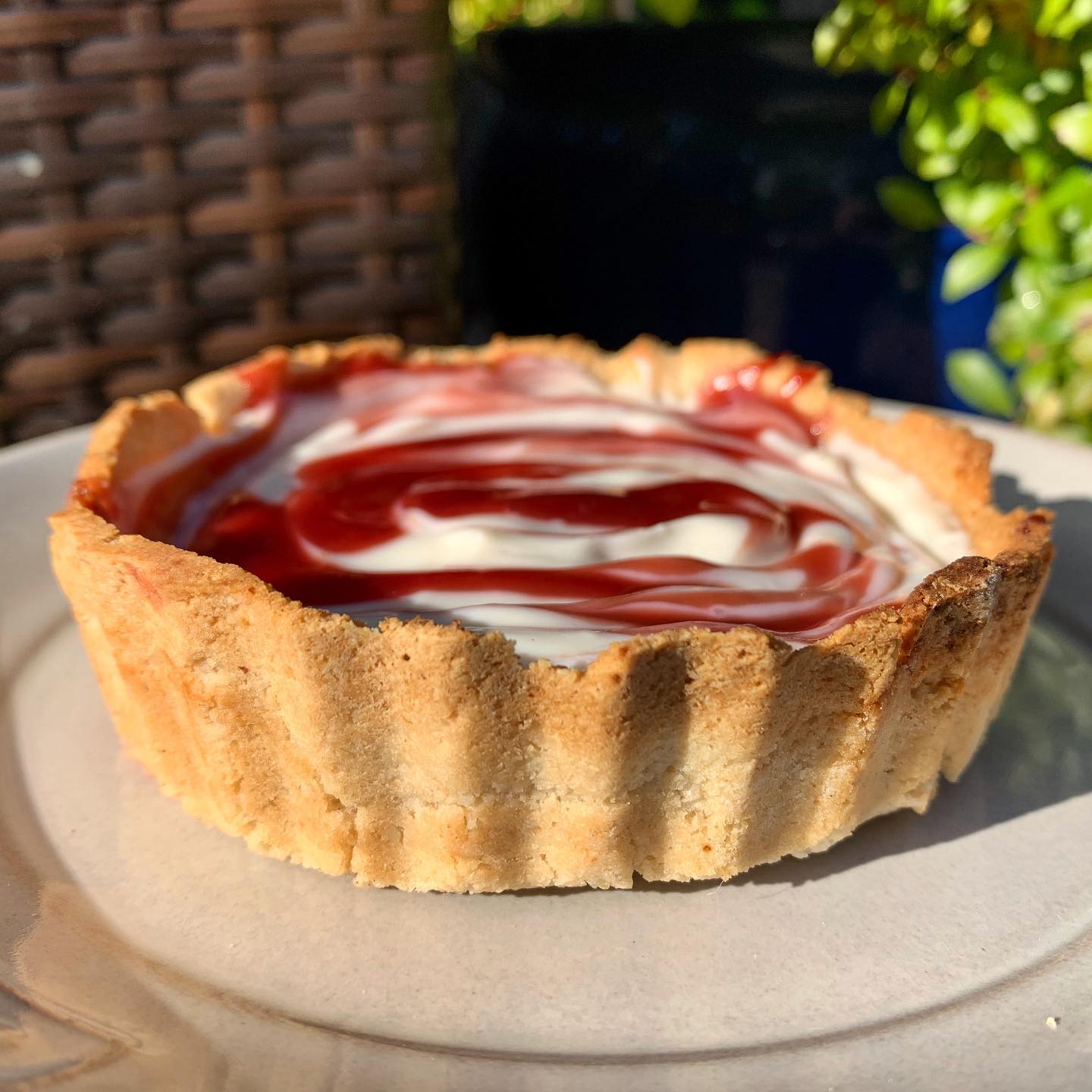 Gluten-Free Raspberry Breakfast Tart