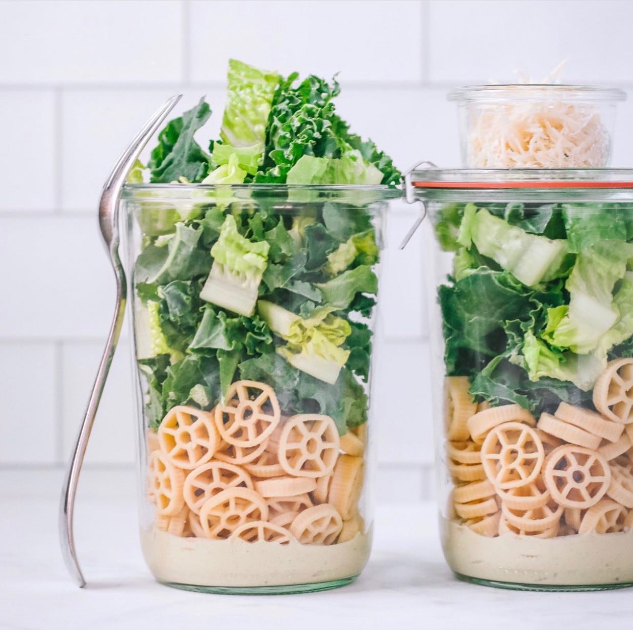 Vegan Caesar Pasta Salad