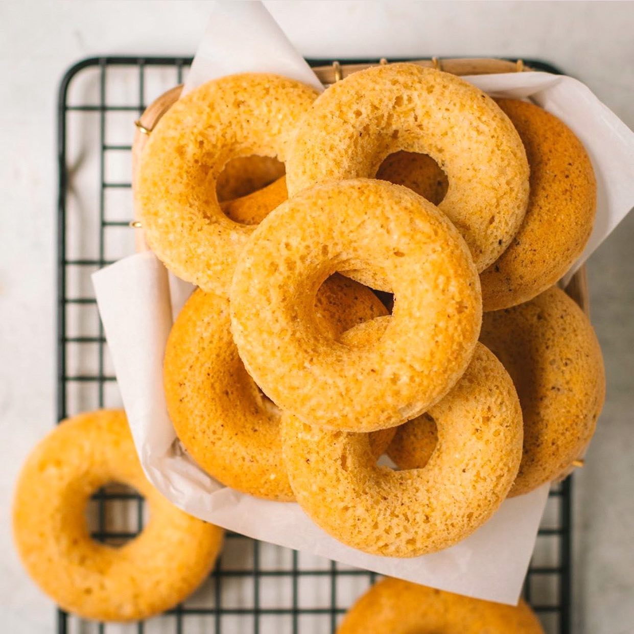 Baked Vegan Cornbread Donuts