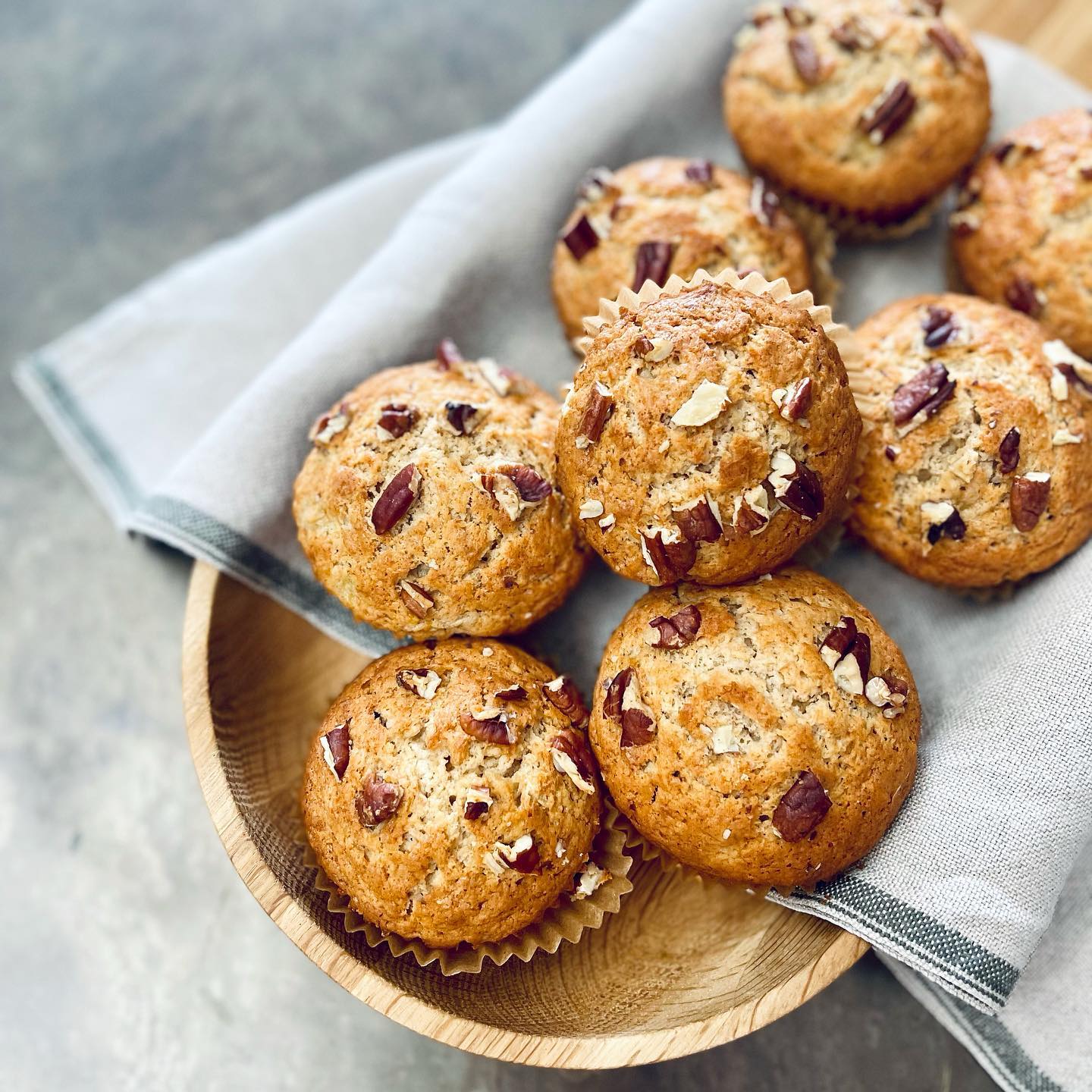 Homemade Banana Nut Muffins