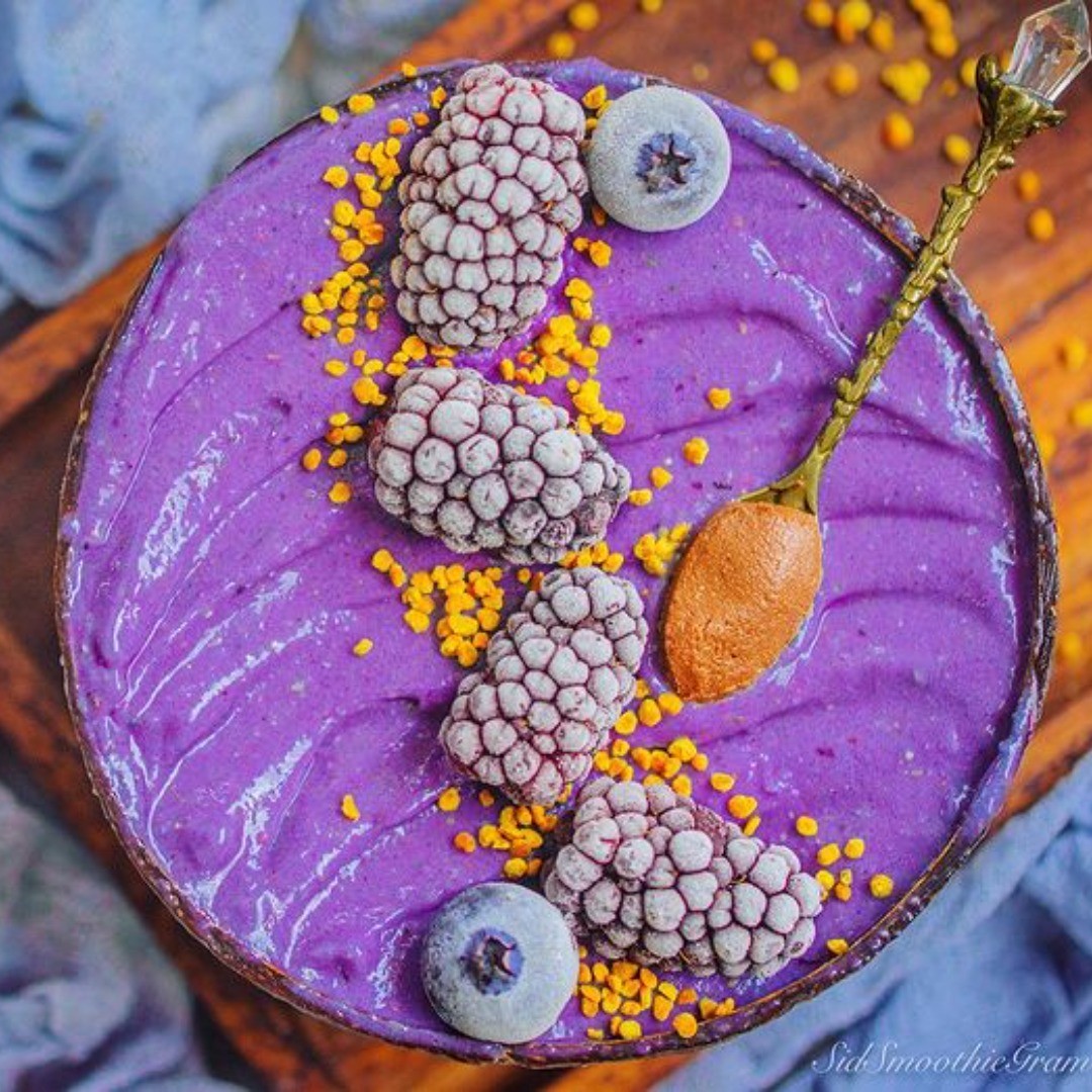 Blue Spirulina Protein Smoothie Bowl
