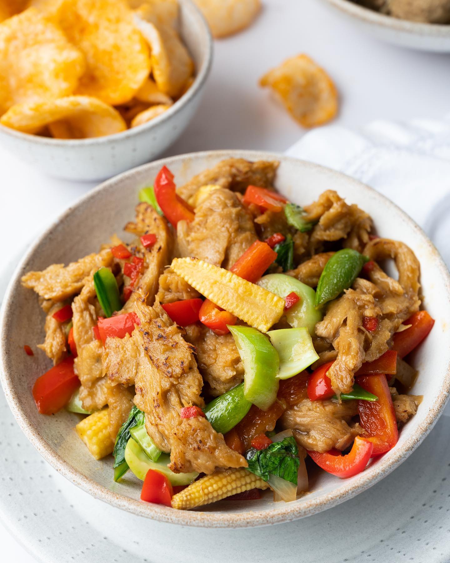 Seitan with Hot and Sour Sauce