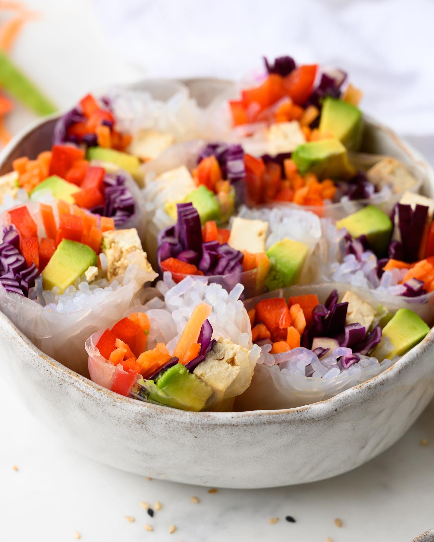 Vegan Summer Rolls with Konjac Noodles
