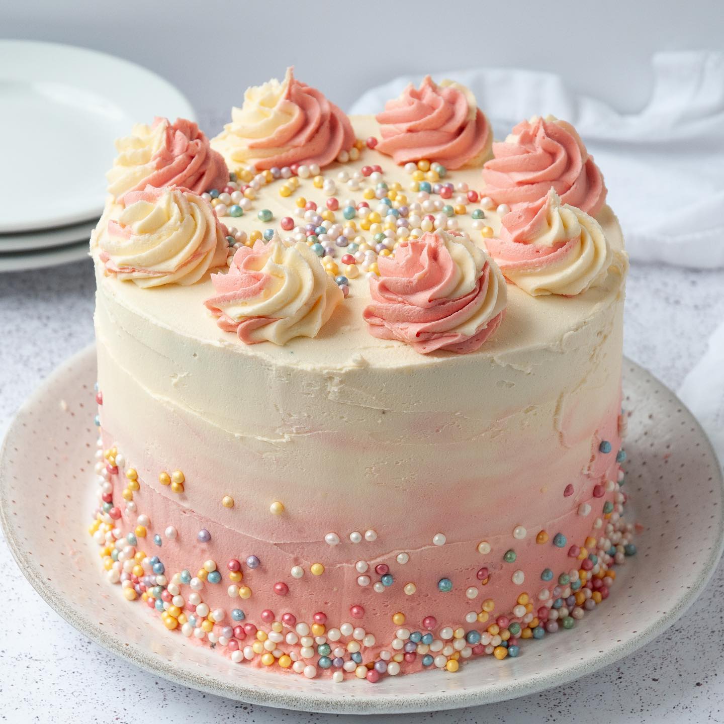Vegan Vanilla Birthday Cake