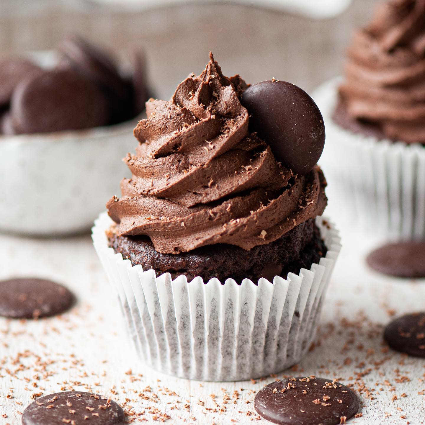 Vegan Chocolate Cupcakes with Buttercream