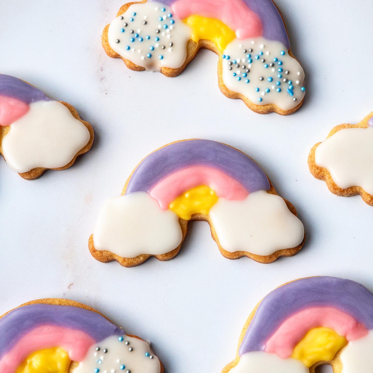 Four-Ingredient Vegan Rainbow Cookies