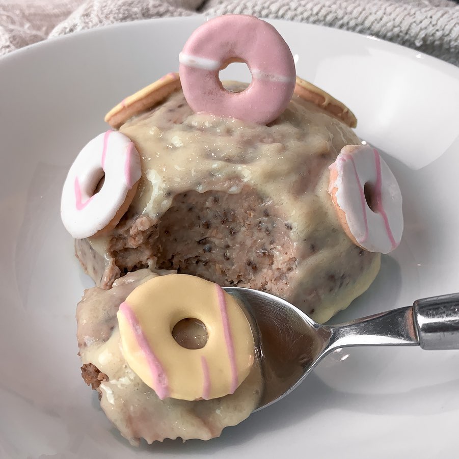 Party Rings Oatmeal Bowl Cake