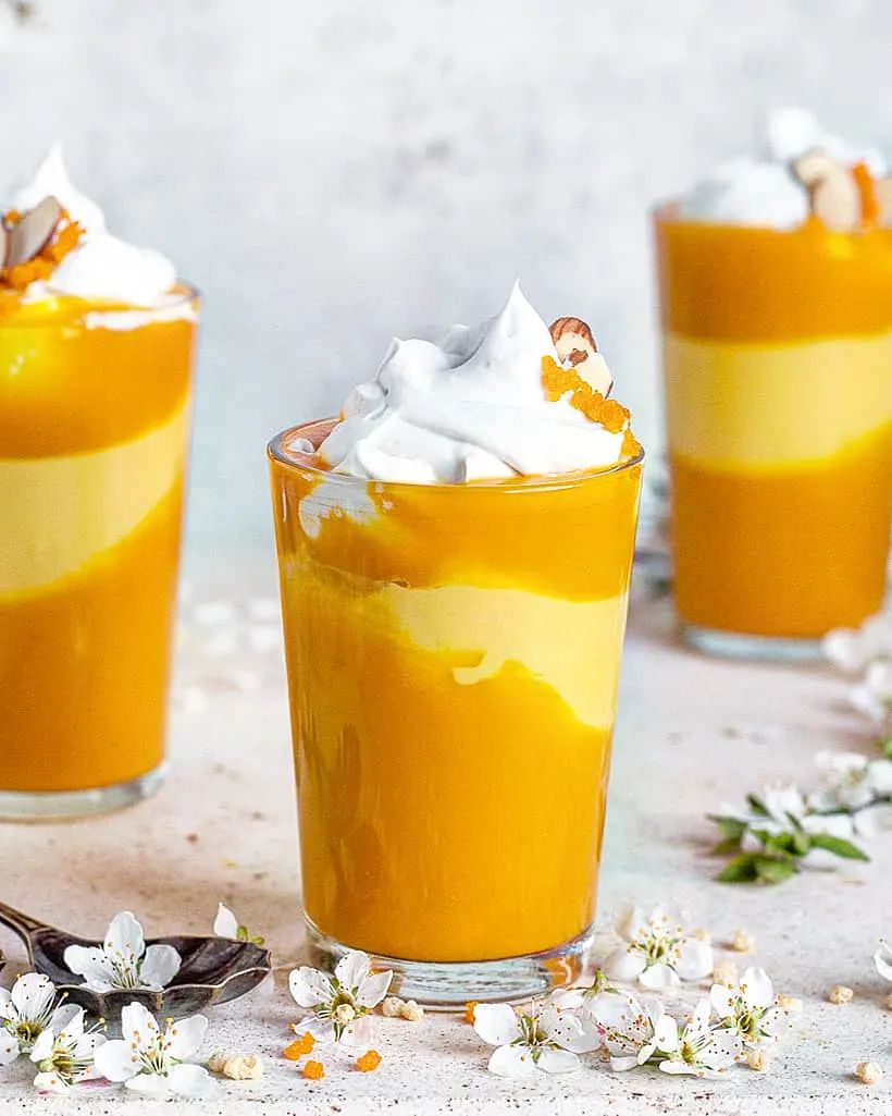 Vegan Mango Coconut Layered Dessert