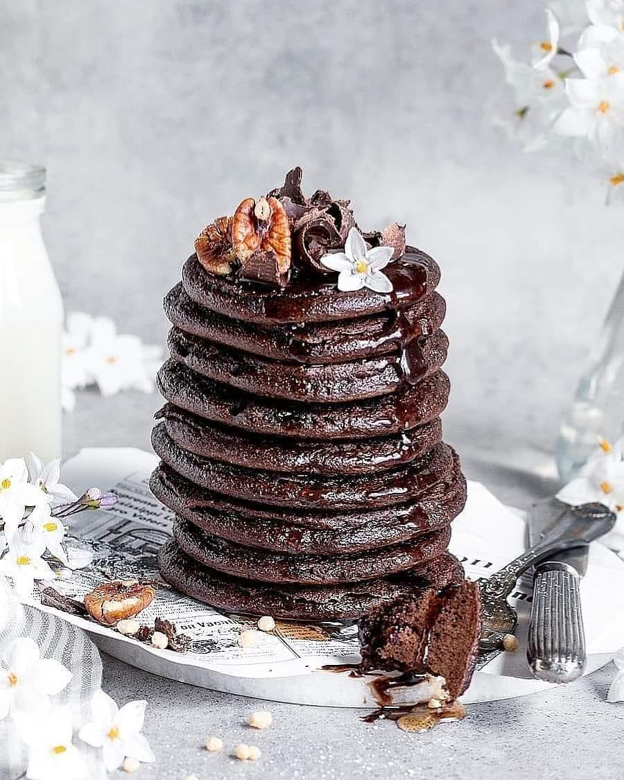 Ultra Rich Chocolate Pancakes