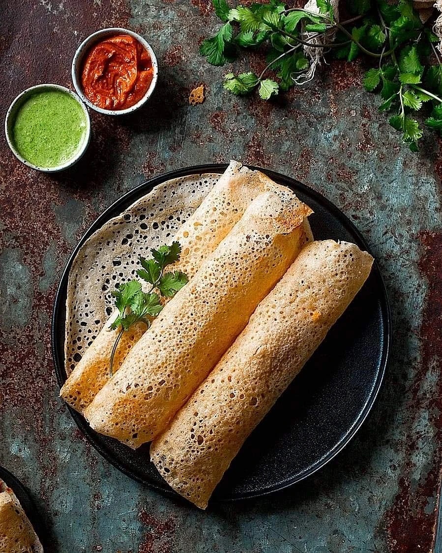 Instant Oats and Brown Rice Dosa